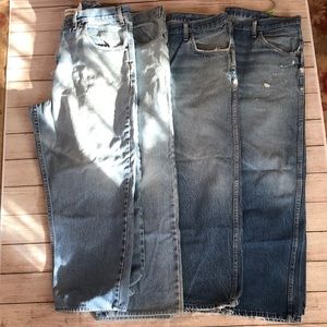 Bundle of mens work jeans 40x24 G1